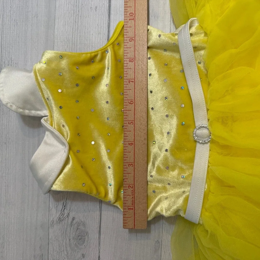 Weissman yellow tutu one piece‎ dance dress costume child XS